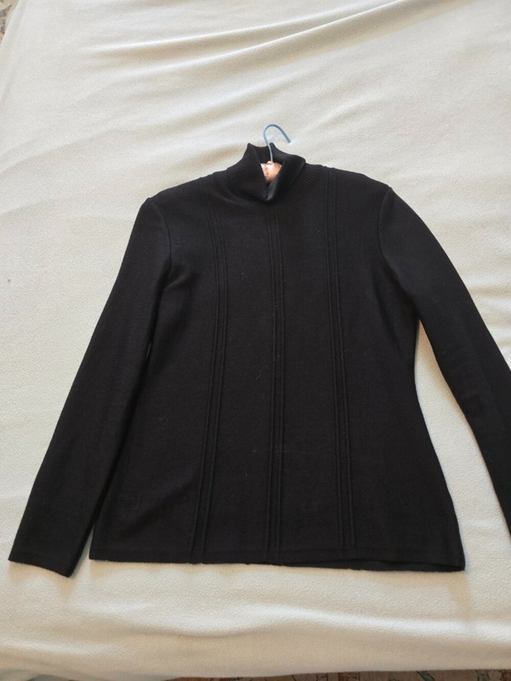 Vintage lady's black turtleneck sweater